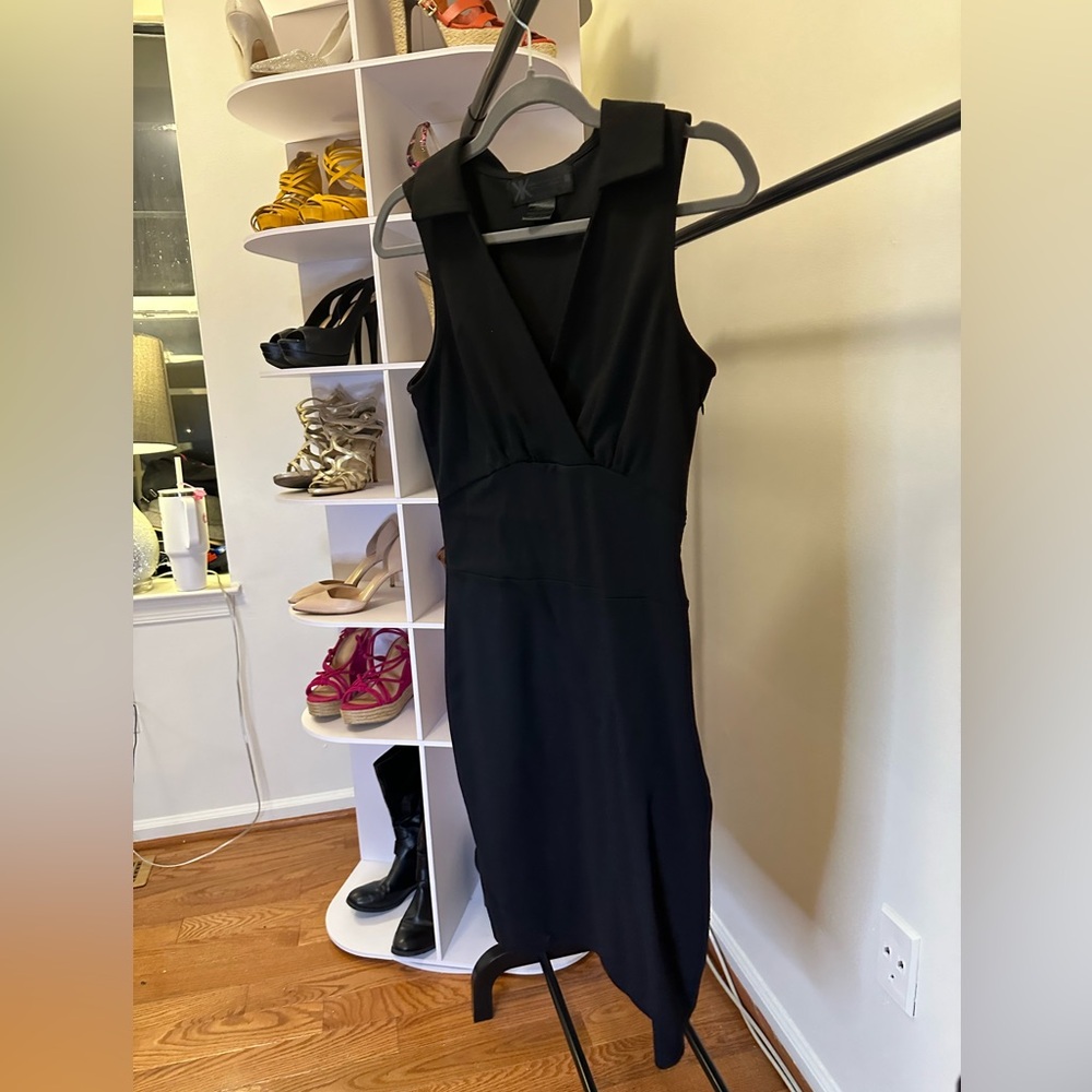 Chic Black Midi Dress